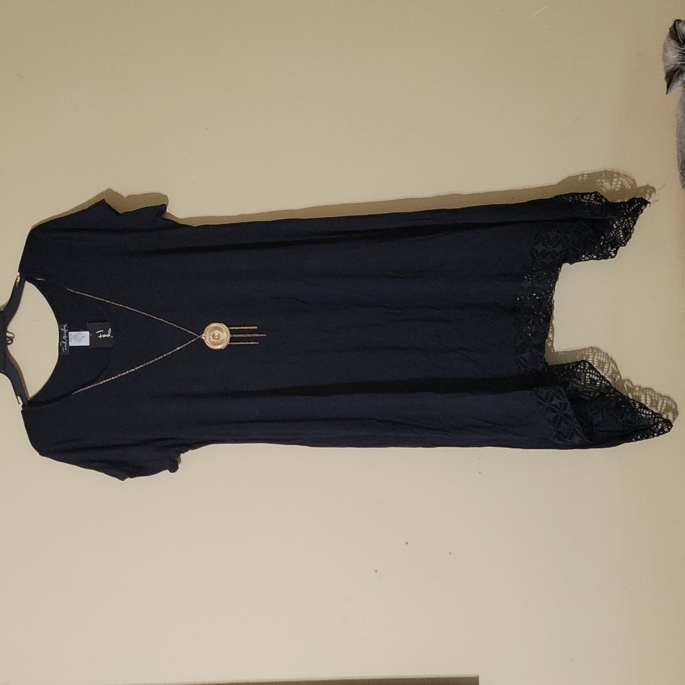 French Atmosphere Black Dress